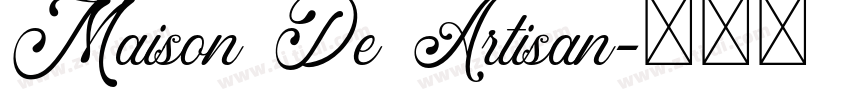 Maison De Artisan字体转换